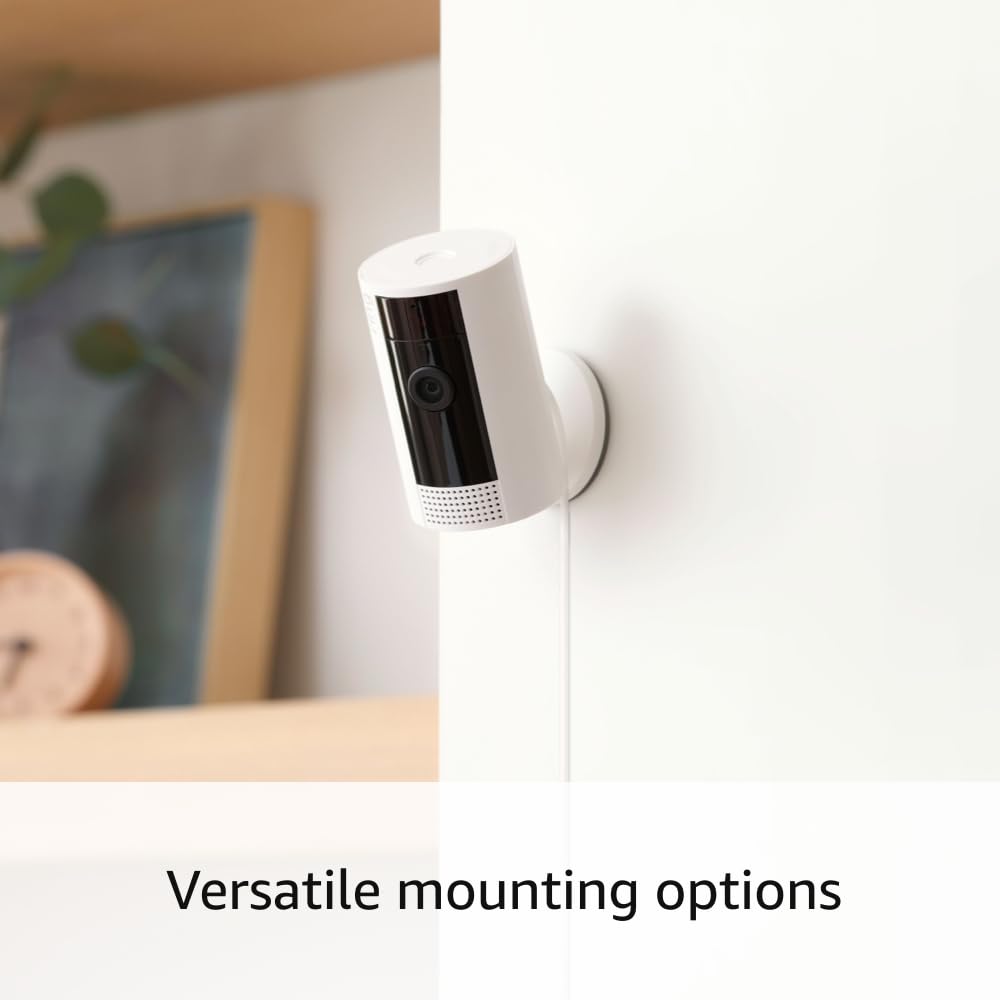 Ring Indoor Cam (2da Generación) – Cámara de Seguridad para Interiores con Video HD, Visión Nocturna, Audio Bidireccional, Color Blanco - Imagen 3
