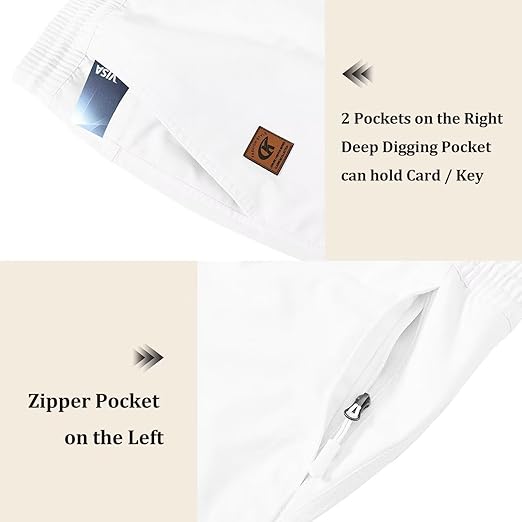 QPNGRP Pantalones Deportivos para Hombre con Cremallera – Joggers de Algodón con Bolsillos, Cintura Ajustable y Tobillos Elásticos - Imagen 4