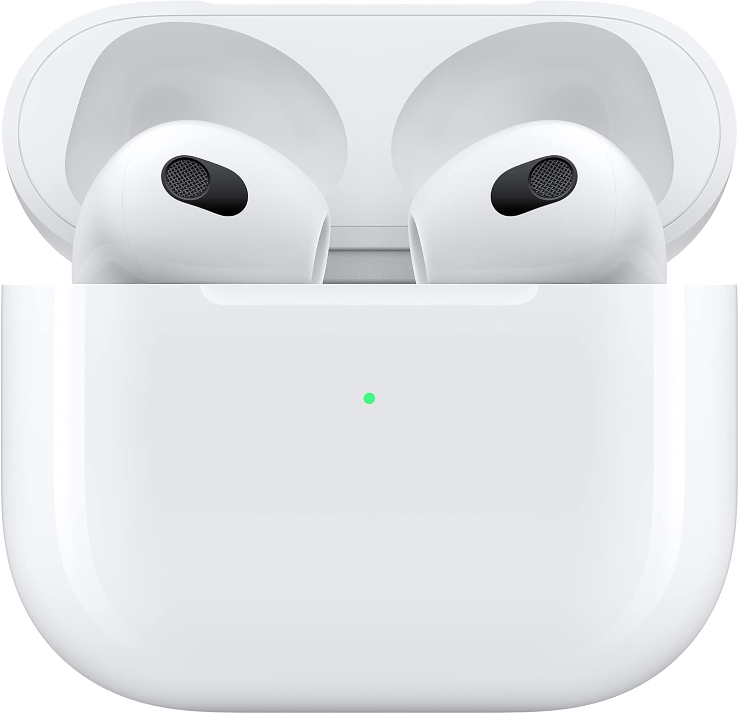 Apple AirPods (3ª Generación) – Auriculares Inalámbricos Bluetooth con Audio Espacial, Control Táctil y Estuche Lightning | Resistentes al Agua y Hasta 30 Horas de Batería - Imagen 6