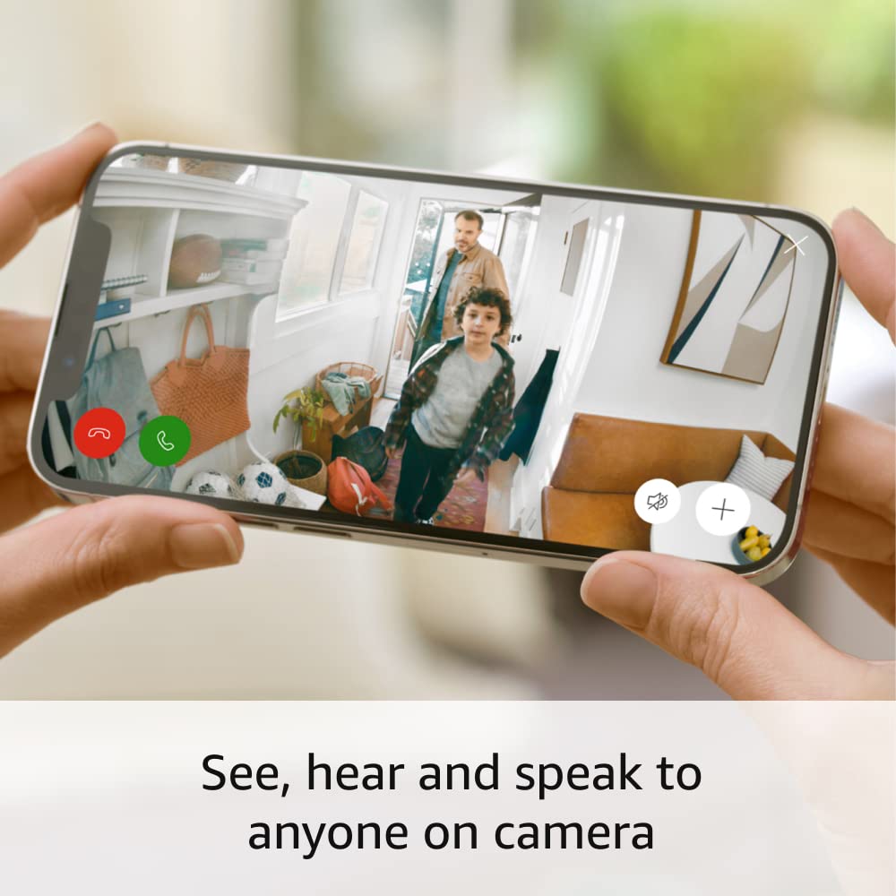 Ring Indoor Cam (2da Generación) – Cámara de Seguridad para Interiores con Video HD, Visión Nocturna, Audio Bidireccional, Color Blanco - Imagen 4