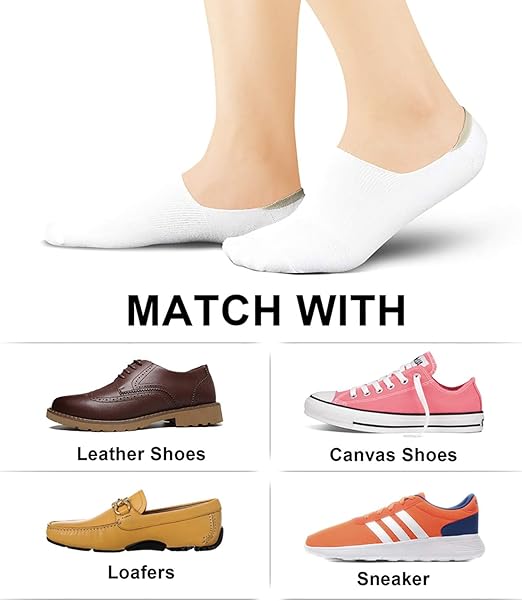 Calcetines Invisibles Wernies para Mujer – Low Cut, Antideslizantes, Transpirables, 4-8 Pares - Imagen 4