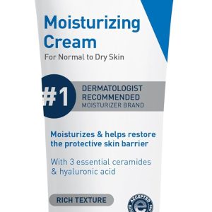 CeraVe – Crema Hidratante para Rostro y Cuerpo, Piel Normal a Seca (8 oz)