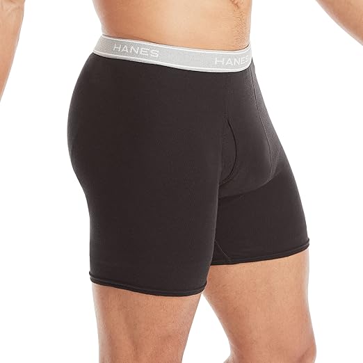 Hanes Bóxers de Algodón para Hombre – Suaves, Transpirables y con Cintura ComfortFlex (Pack Multicolor) - Imagen 2