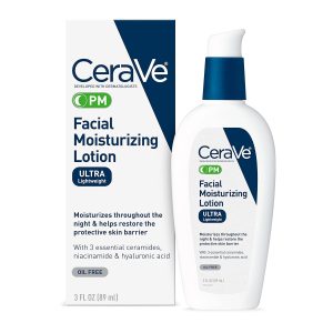 CeraVe – Loción Facial Nocturna Ultraligera e Hidratante, PM