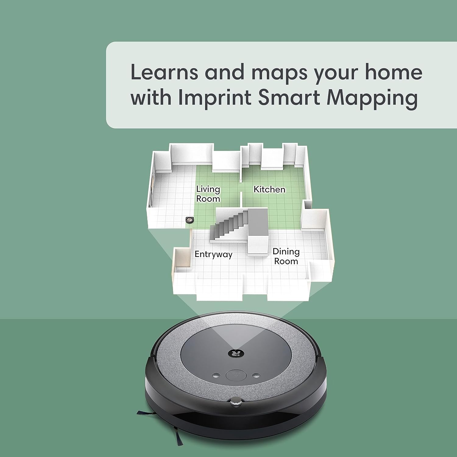 iRobot Roomba Aspiradora y trapeador Roomba Combo i5 con mapeo inteligente. Limpia por habitaciones, ideal para pelo de mascotas y suelos húmedos o secos. - Imagen 3