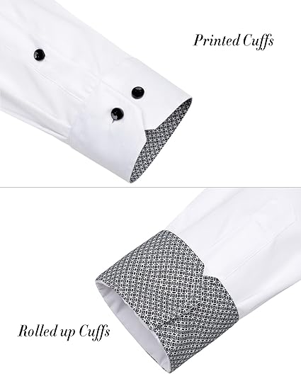 Camisa de Vestir para Hombre J.VER – Manga Larga, Elástica, Sin Arrugas, Estilo Casual y Formal, Ajuste Regular con Botones - Imagen 4