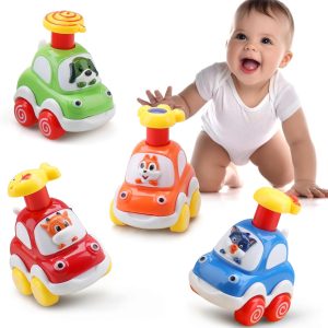 Amy&Benton - Carros de juguete animados para bebés de 1 a 2 años, regalo ideal de cumpleaños