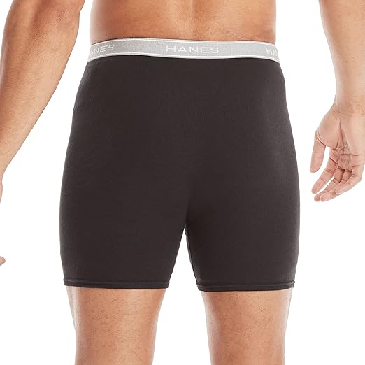 Hanes Bóxers de Algodón para Hombre – Suaves, Transpirables y con Cintura ComfortFlex (Pack Multicolor) - Imagen 6