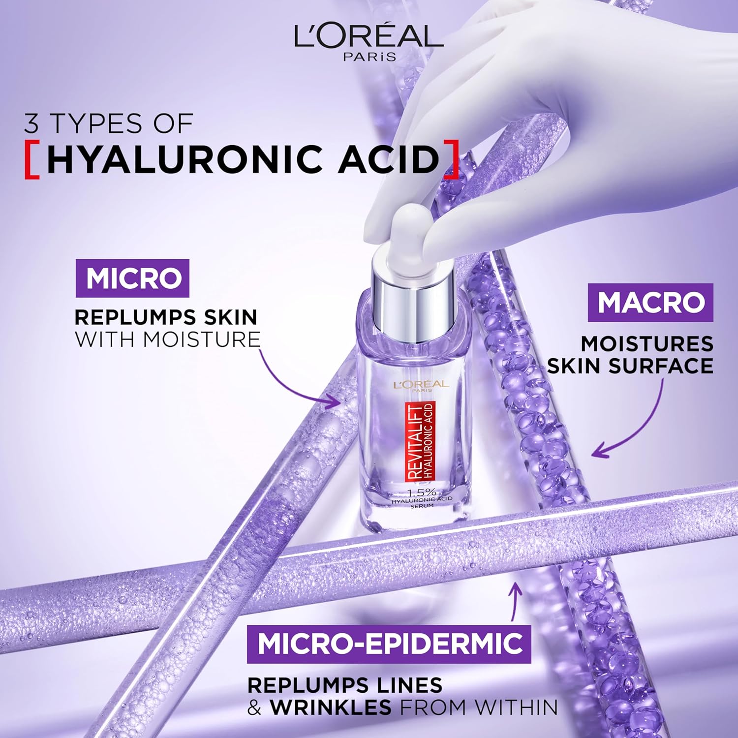 L’Oréal Suero – Suero Facial con 1.5% Ácido Hialurónico Puro - Imagen 4