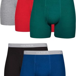 Hanes Bóxers de Algodón para Hombre – Suaves, Transpirables y con Cintura ComfortFlex (Pack Multicolor)