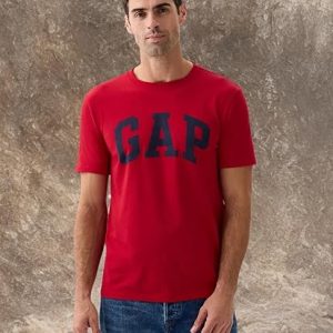 GAP Camiseta para Hombre Everyday Soft Logo Tee – Estilo Casual, 100% Algodón, Cuello Redondo