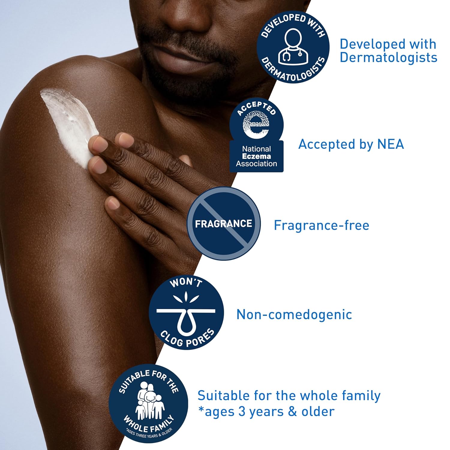 CeraVe – Crema Hidratante para Rostro y Cuerpo, Piel Normal a Seca (8 oz) - Imagen 7