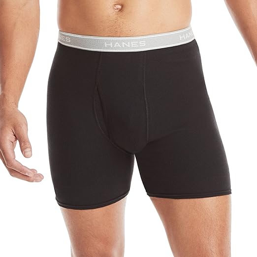 Hanes Bóxers de Algodón para Hombre – Suaves, Transpirables y con Cintura ComfortFlex (Pack Multicolor) - Imagen 3