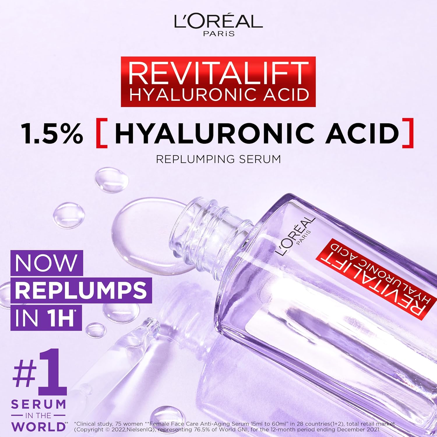 L’Oréal Suero – Suero Facial con 1.5% Ácido Hialurónico Puro - Imagen 3