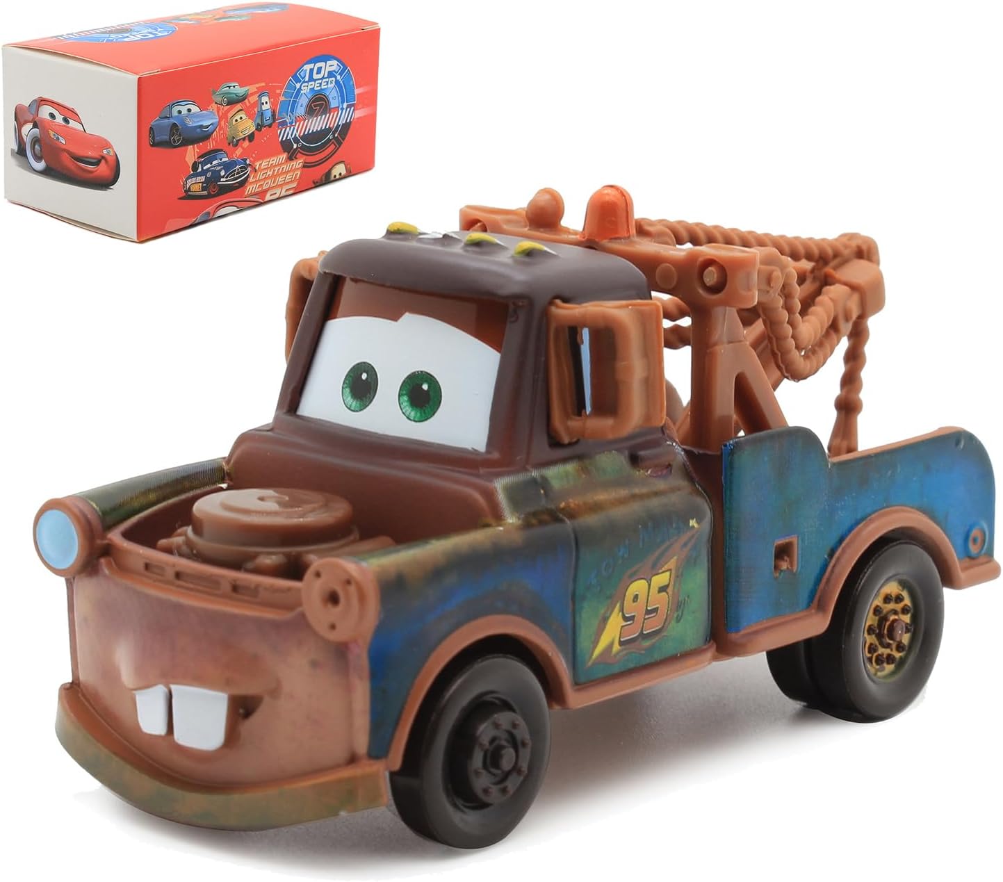 Coche de Juguete Cars 3– Mater – Jackson Storm / The King | Vehículo Fundido a Presión para Niños | Ideal como Regalo de Cumpleaños para Fans de la Película Cars - Imagen 5