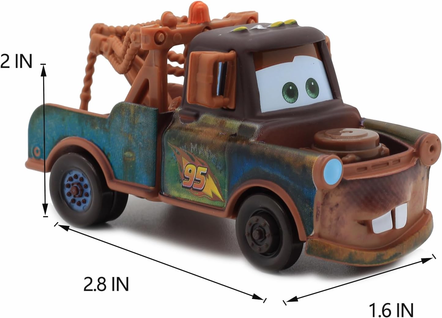 Coche de Juguete Cars 3– Mater – Jackson Storm / The King | Vehículo Fundido a Presión para Niños | Ideal como Regalo de Cumpleaños para Fans de la Película Cars - Imagen 2