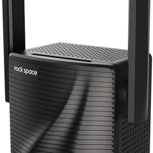 rockspace-Extensor WiFi 1200 Mbps, Doble Banda 2.4/5GHz, Repetidor con Puerto Ethernet, Cobertura 360°, Fácil Instalación