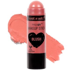 Wet n Wild- MegaGlo Rubor- en Barra – Pink Floral Majority | Contorno y Corrección de Maquillaje, 3.5 oz, Tono 803