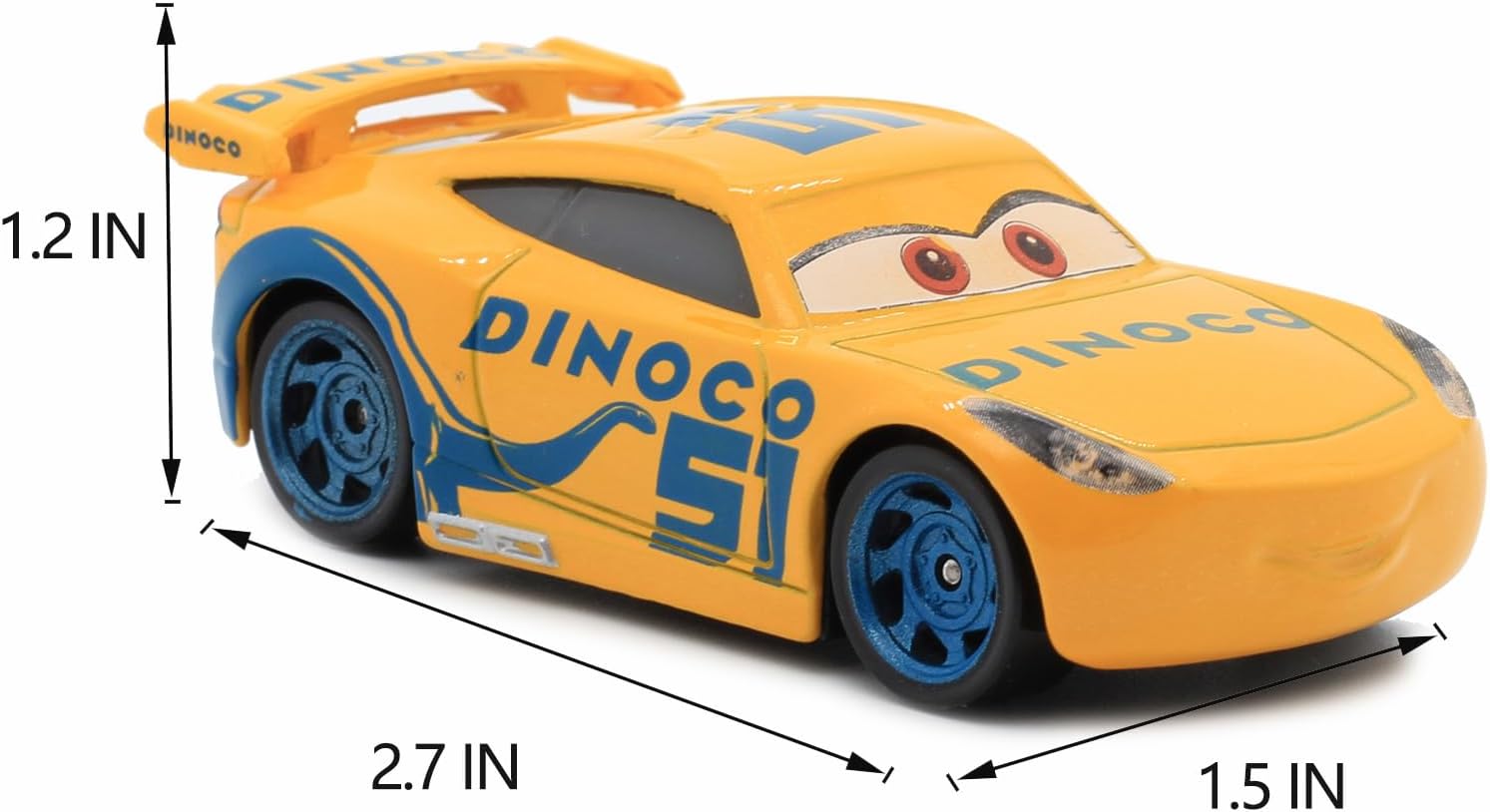 Coche de Juguete Cars 3 –Ramírez– Jackson Storm / The King | Vehículo Fundido a Presión | Regalo de Cumpleaños para Niños Fans de la Película Cars - Imagen 3