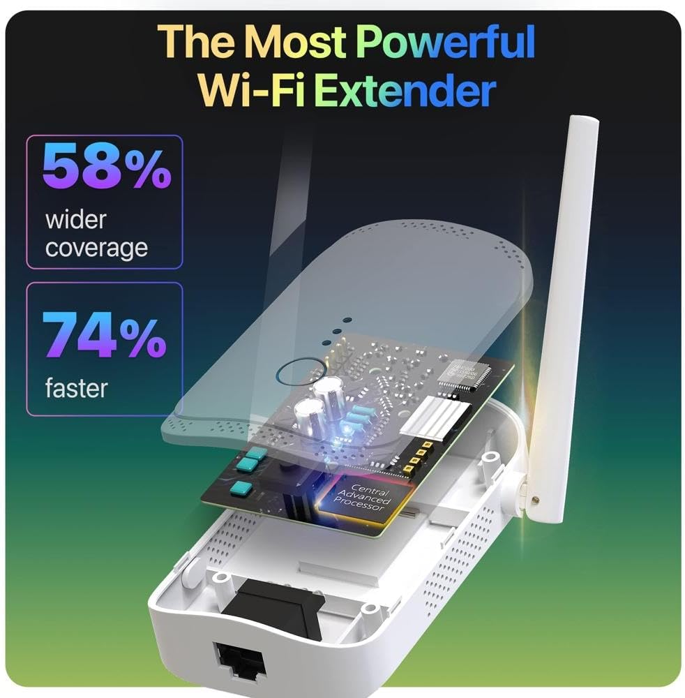 WLM - Mucard - Repetidor WiFi de Alta Velocidad | Hasta 74% Más Rápido | Mayor Cobertura para Todo el Hogar | Extensor de Señal WiFi de Última Generación. - Imagen 5