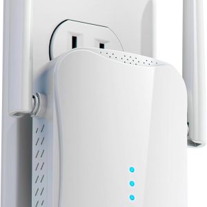 WLM - Mucard - Repetidor WiFi de Alta Velocidad | Hasta 74% Más Rápido | Mayor Cobertura para Todo el Hogar | Extensor de Señal WiFi de Última Generación.