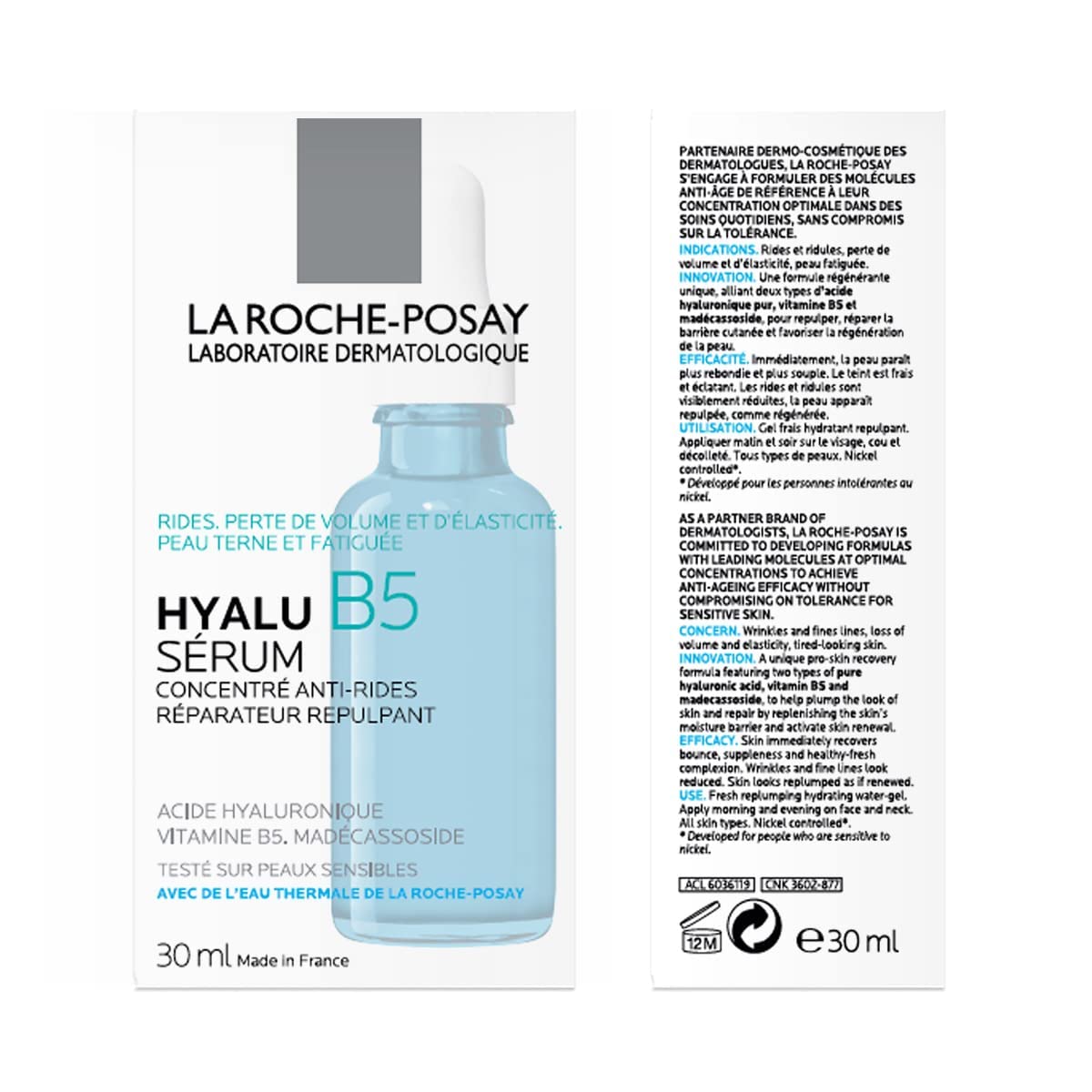 La Roche-Posay Hyalu B5 – Suero Facial Hidratante con Ácido Hialurónico Puro y Vitamina B5 para Rellenar y Reparar la Piel - Imagen 3