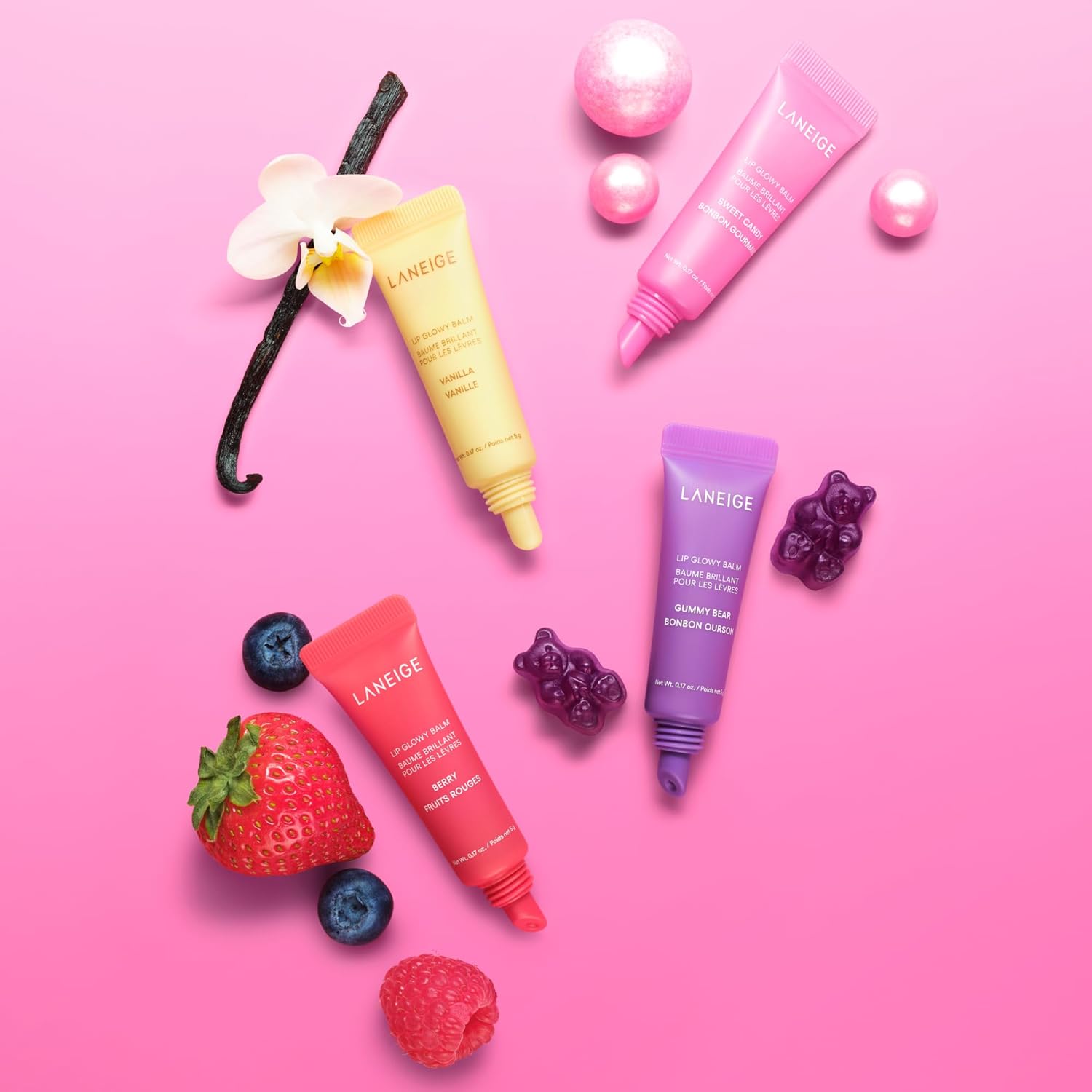 LANEIGE Lip Glowy Balm con Manteca de Karité – Bálsamo Labial Hidratante, Brillo Natural y Color Ligero - Imagen 5