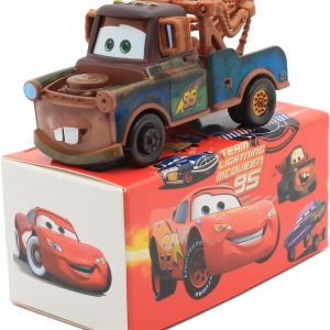 Coche de Juguete Cars 3– Mater – Jackson Storm / The King | Vehículo Fundido a Presión para Niños | Ideal como Regalo de Cumpleaños para Fans de la Película Cars