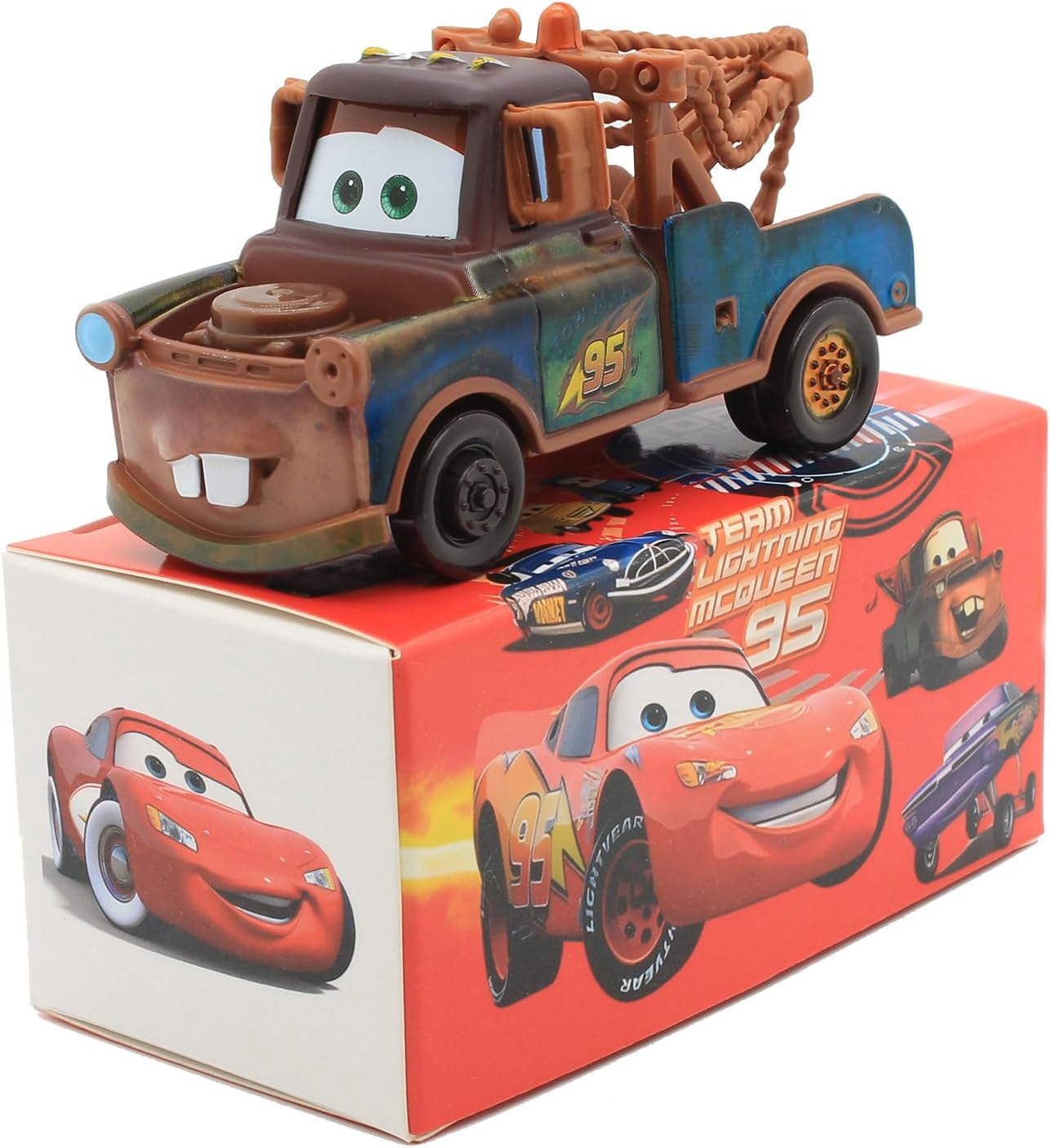 Coche de Juguete Cars 3– Mater – Jackson Storm / The King | Vehículo Fundido a Presión para Niños | Ideal como Regalo de Cumpleaños para Fans de la Película Cars