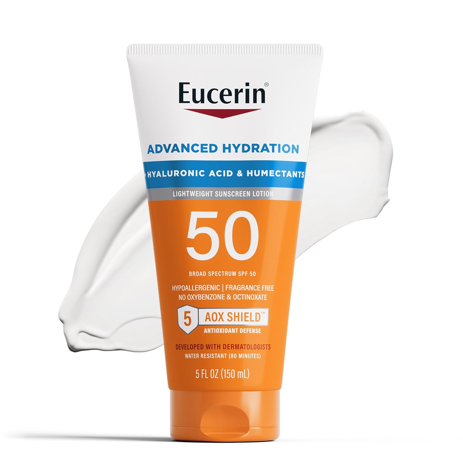 Eucerin - Sun Advanced Hydration SPF 50 – Protector Solar Ligero con Ácido Hialurónico, Hipoalergénico y Sin Fragancia. - Imagen 8