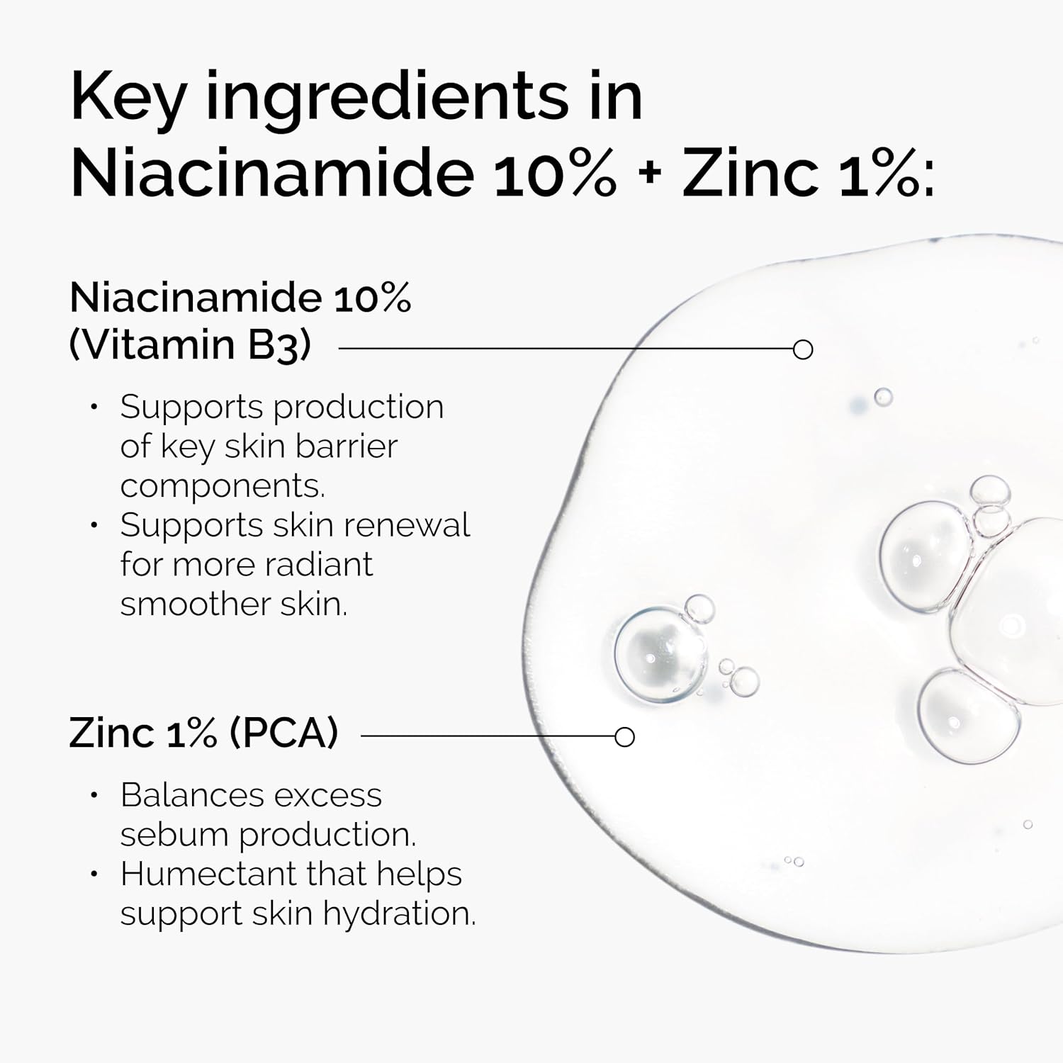 The Ordinary Niacinamide 10% + Zinc 1%, Serum Calmante para Piel Propensa a Imperfecciones, Controla el Acné y Reduce Poros, 30 ml - Imagen 4