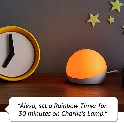 Echo Glow – Lámpara inteligente multicolor, Compatible con Alexa - Imagen 2