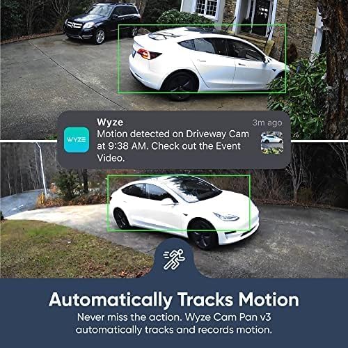WYZE - Cam Pan v3 – Cámara de Seguridad Inteligente 360° IP65, Full HD 1080P, Visión Nocturna a Color, Seguimiento de Movimiento, Compatible con Alexa y Google - Imagen 8
