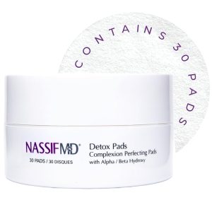 NassifMD - Almohadillas Exfoliantes Faciales con Ácido Glicólico y Salicílico – Desintoxicación y Renovación de Piel