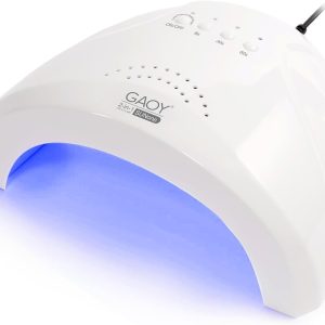 GAOY Lámpara LED UV Profesional para Uñas – Secado Rápido con 30 LEDs, Sensor Infrarrojo y 3 Temporizadores para Esmalte de Gel