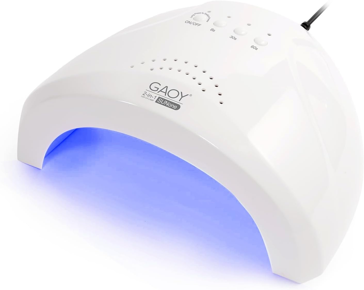 GAOY Lámpara LED UV Profesional para Uñas – Secado Rápido con 30 LEDs, Sensor Infrarrojo y 3 Temporizadores para Esmalte de Gel