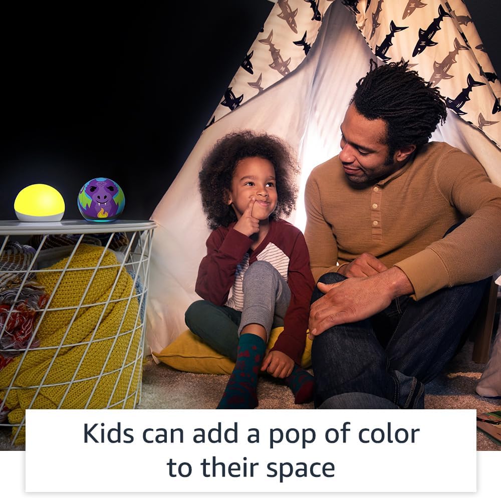 Echo Glow – Lámpara inteligente multicolor, Compatible con Alexa - Imagen 4