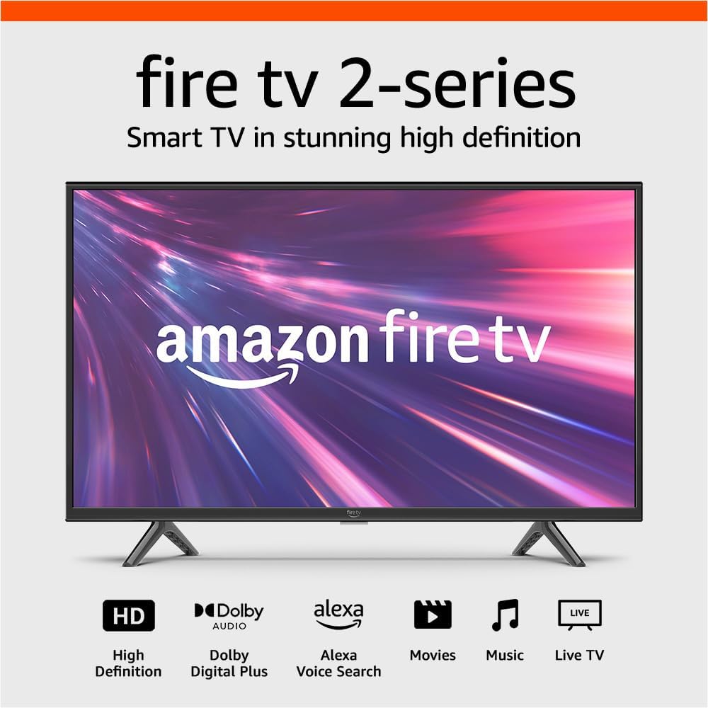 Amazon Fire TV 2-Series 32" – Televisión Inteligente HD con Control por Voz Alexa y TV en Vivo Sin Cable