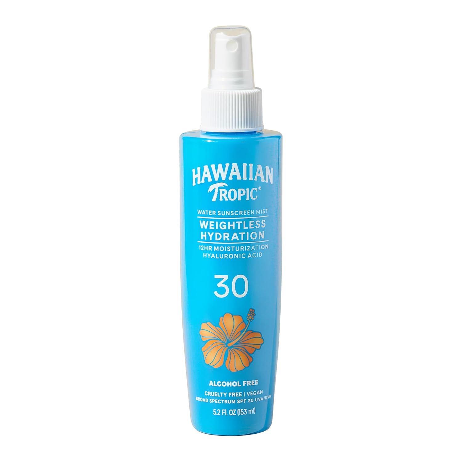 Hawaiian Tropic - Bruma Solar Hidratante Corporal en Spray FPS 30, 150 ml a Base de Agua