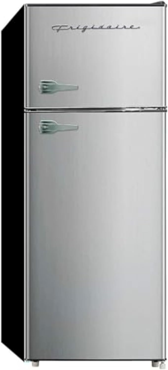 Frigidaire - Refrigerador de 2 puertas, con congelador, capacidad de 7.2 pies cúbicos, serie Platinum, acero inoxidable, 7.5, EFR751