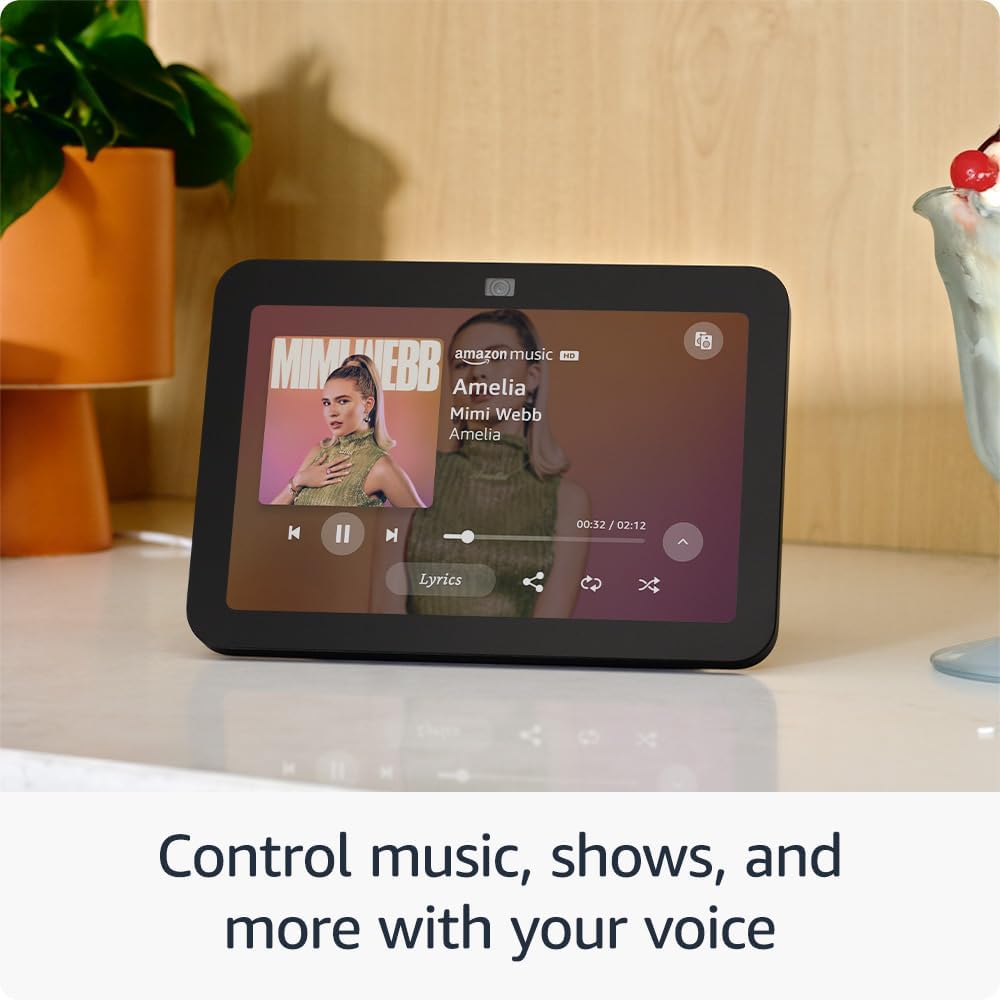 Amazon Echo Show 8 (Último Modelo) – Pantalla Inteligente con Alexa, Audio Espacial, Hub de Smart Home Integrado, Color Carbón - Imagen 3