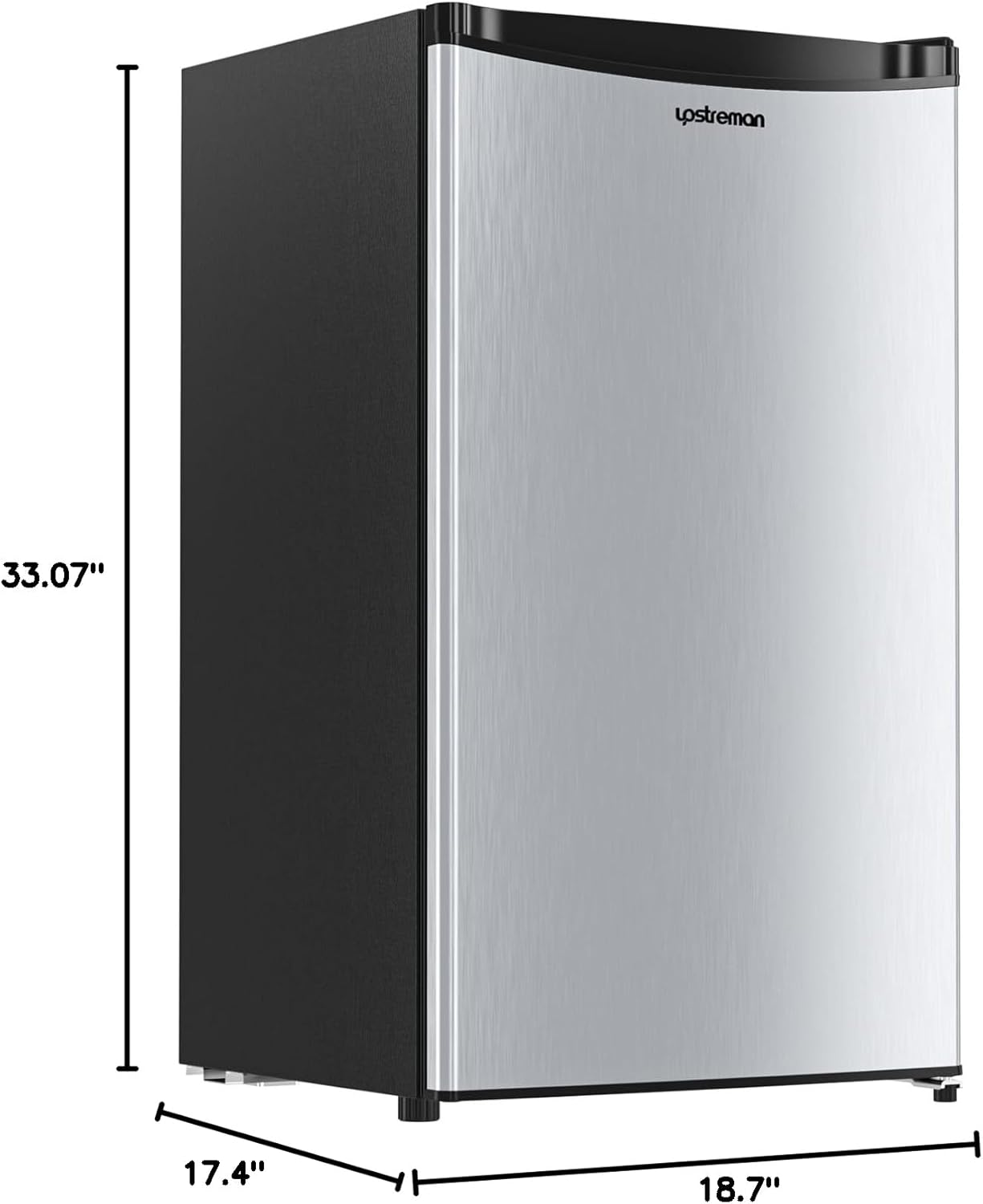 Upstreman Mini Refrigerador 3.2 Cu.Ft – Con Congelador, Termostato Ajustable, Diseño Compacto para Dormitorio, Oficina o Espacios Reducidos - Imagen 2