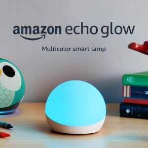 Echo Glow – Lámpara inteligente multicolor, Compatible con Alexa