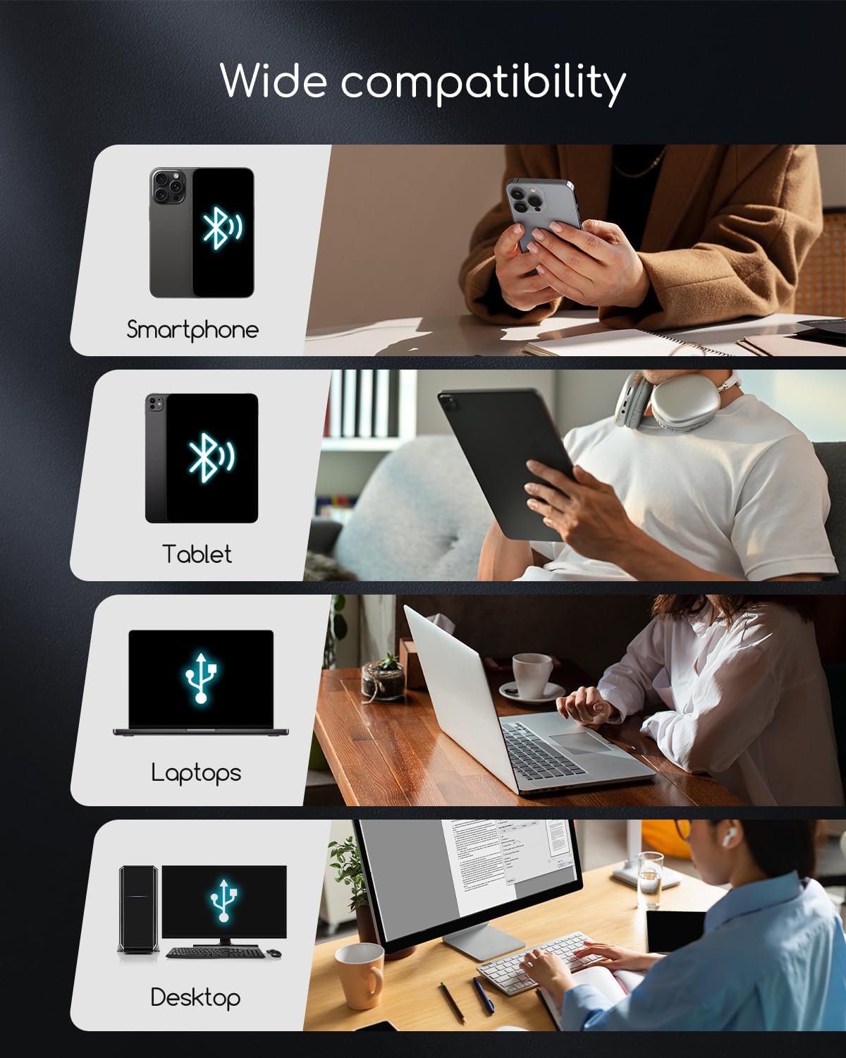 Impresora térmica portátil, impresoras portátiles Bluetooth inalámbricas para viajes, pequeña impresora móvil sin tinta para teléfono portátil, compatible con papel térmico de 8.5 x 11 - Imagen 10