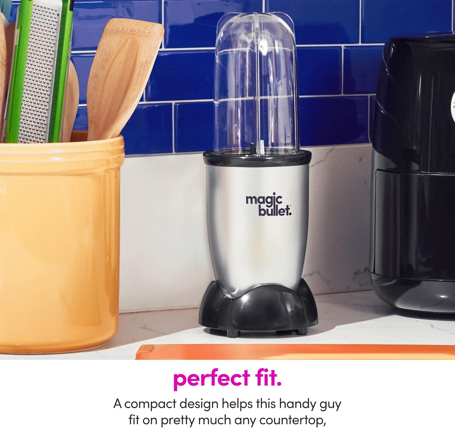 Magic Bullet – Batidora Compacta de 11 Piezas, Color Plata/Negro - Imagen 4