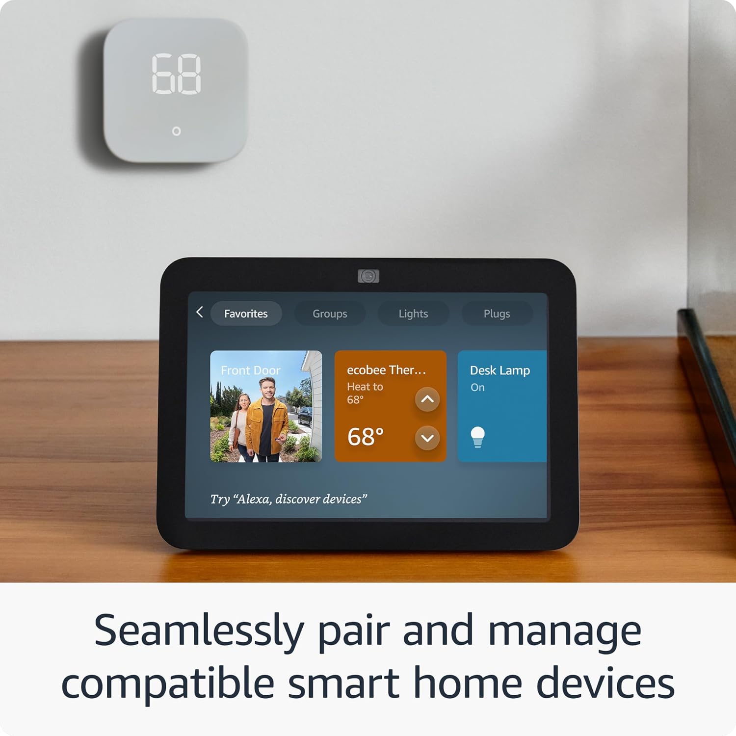 Amazon Echo Show 8 (Último Modelo) – Pantalla Inteligente con Alexa, Audio Espacial, Hub de Smart Home Integrado, Color Carbón - Imagen 5