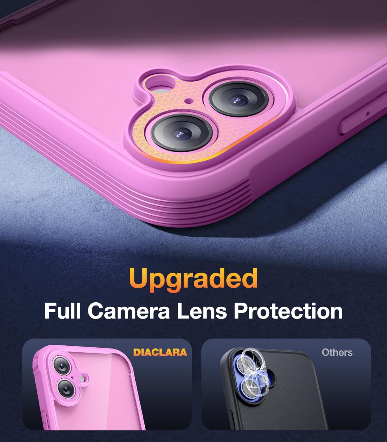 Diaclara - Funda Premium para iPhone 16 Plus 6.7" – Transparente, Protección 360°, con Vidrio Templado y Compatibilidad MagSafe - Imagen 4