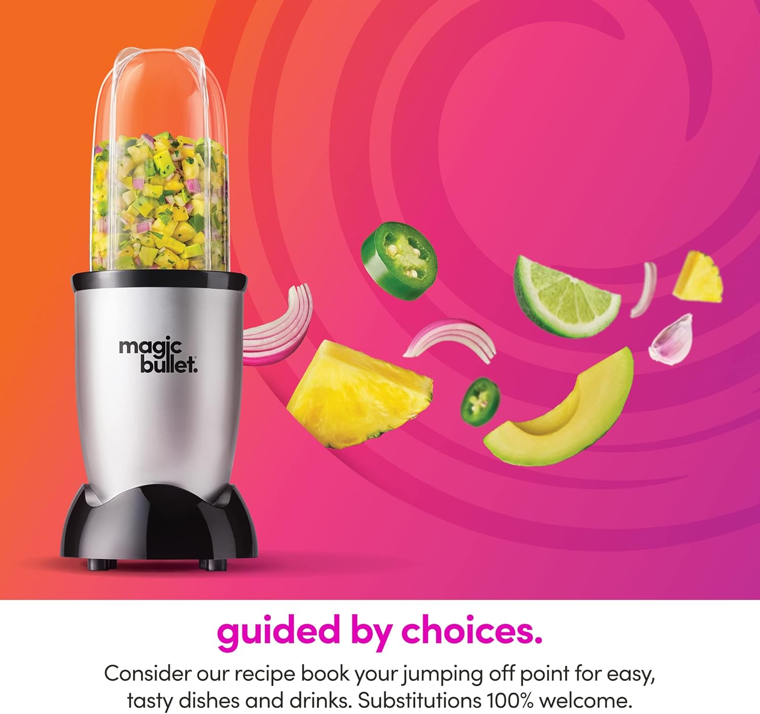 Magic Bullet – Batidora Compacta de 11 Piezas, Color Plata/Negro - Imagen 6