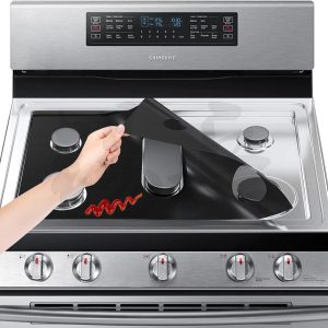 Funda Protectora para Estufa Samsung Gas Range – Cubiertas Reutilizables Antiadherentes para Quemadores de Gas, Compatibles con Estufas de Gas