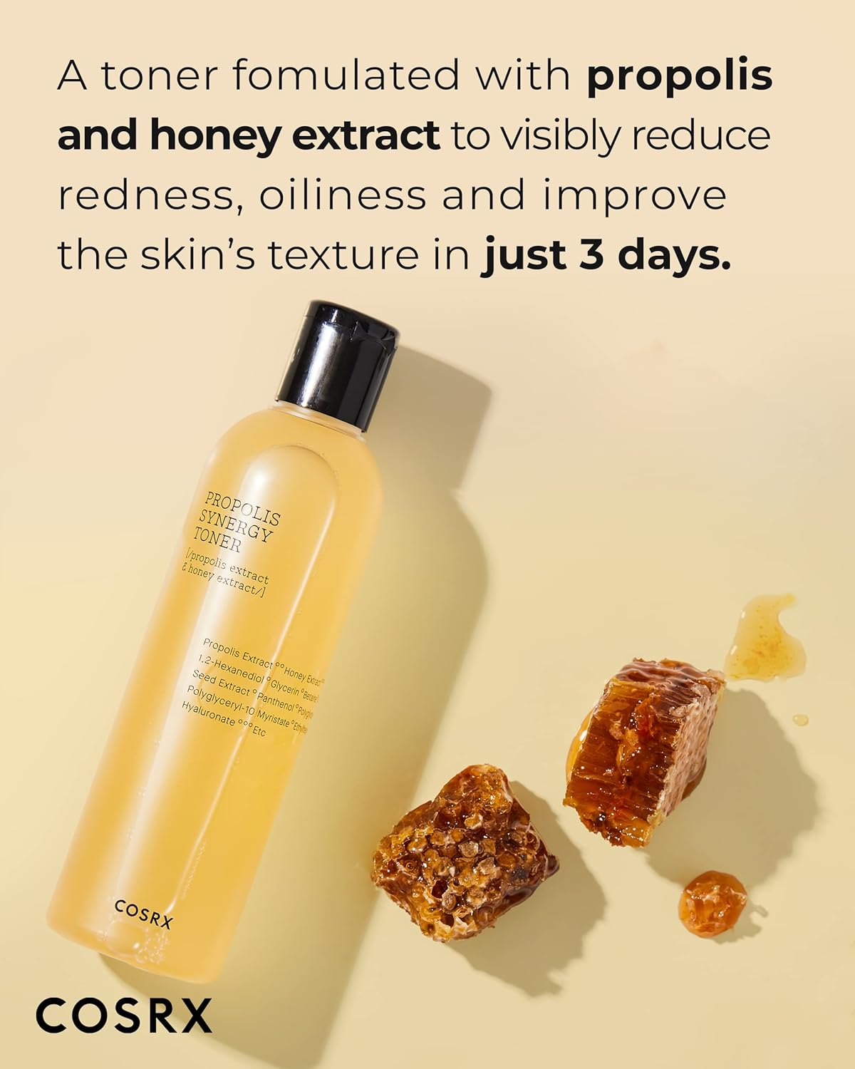 COSRX-Tónico Facial Hidratante COSRX Full Fit con Propóleo y Miel – 150 ml | Brillo Natural y Calma Instantánea - Imagen 3